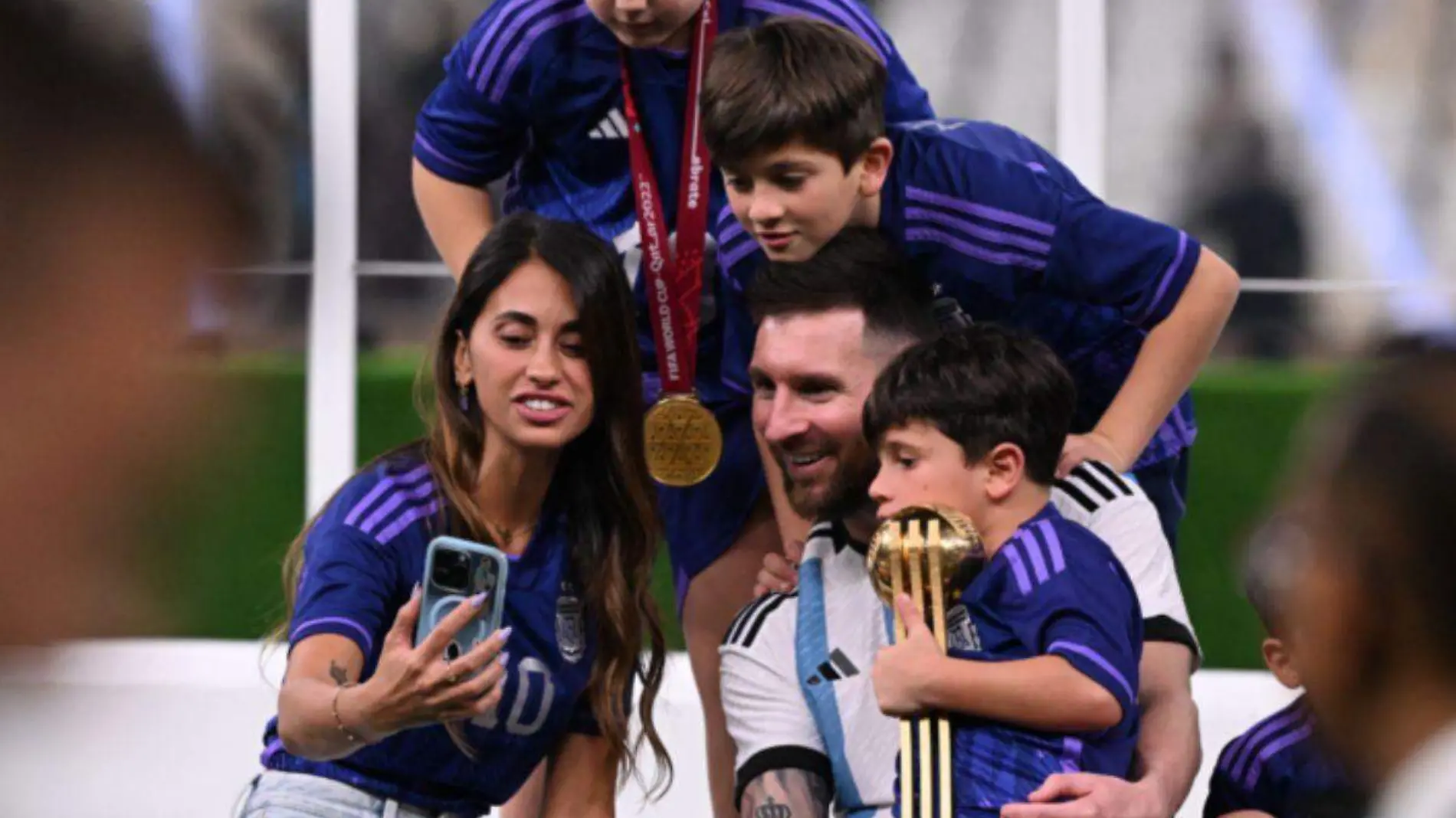 Messi y su familia